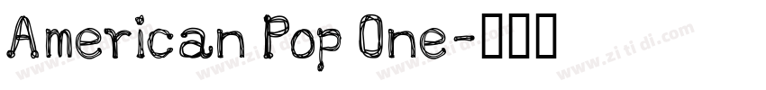 American Pop One字体转换